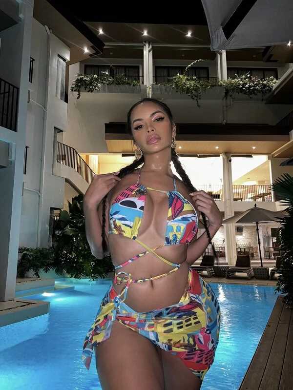 Bikini Swimsuit & Beach Skirt