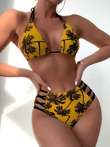 Halter Triangle Bikini Swimsuit