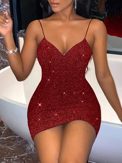 Rhinestone Cami Bodycon Dress