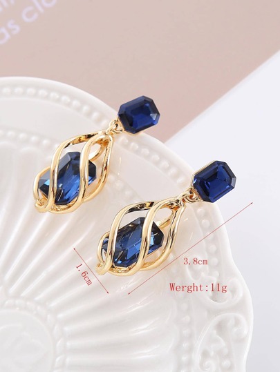 Rhinestone Drop Earrings