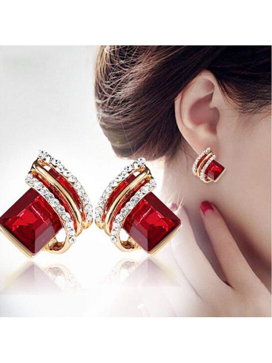 Glamorous Rhinestone Earrings