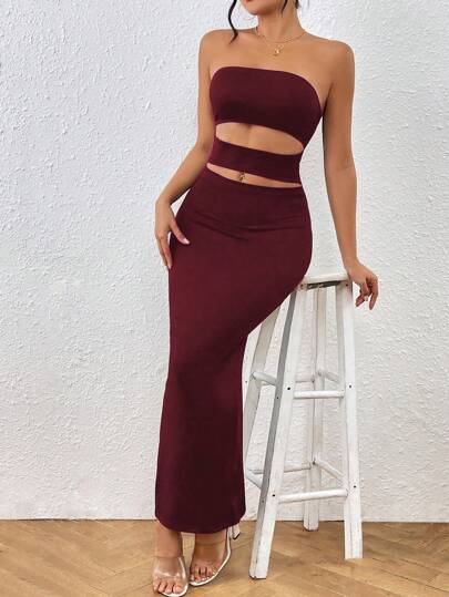 Sexy Hollow-Out Bodycon Dress